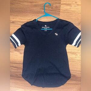 Abercrombie Kids Navy Blue Tee with White Logo